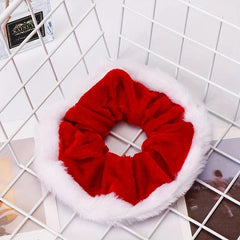 Girl's Christmas Plush Scrunchies Hair Tie