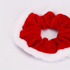 Girl's Christmas Plush Scrunchies Hair Tie