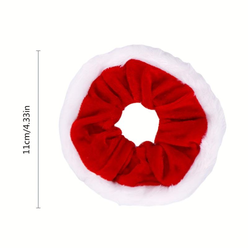 Girl's Christmas Plush Scrunchies Hair Tie