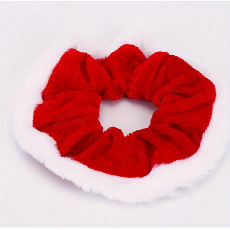 Girl's Christmas Plush Scrunchies Hair Tie