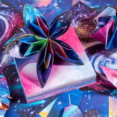 48pcs Starry Sky Paper Folding Origami Handicrafts DIY Craft Supplies