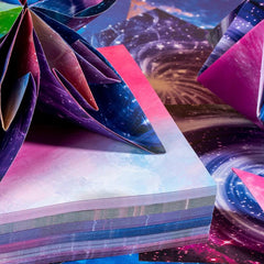 48pcs Starry Sky Paper Folding Origami Handicrafts DIY Craft Supplies