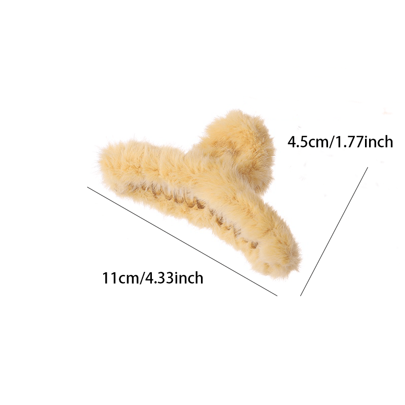 Big Hair Clip Solid Hairpin Playful Hair Accessories for Girls Women