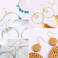50pcs Hypoallergenic Earring Hooks for Jewelry Making