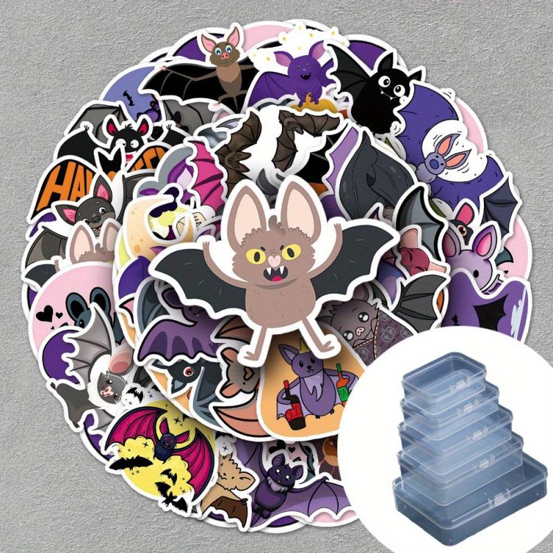 50pcs Bat Cartoon Animal Sticker Halloween Horror Decoration