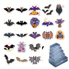 50pcs Bat Cartoon Animal Sticker Halloween Horror Decoration