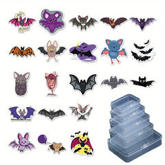 50pcs Bat Cartoon Animal Sticker Halloween Horror Decoration