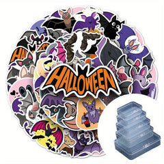 50pcs Bat Cartoon Animal Sticker Halloween Horror Decoration