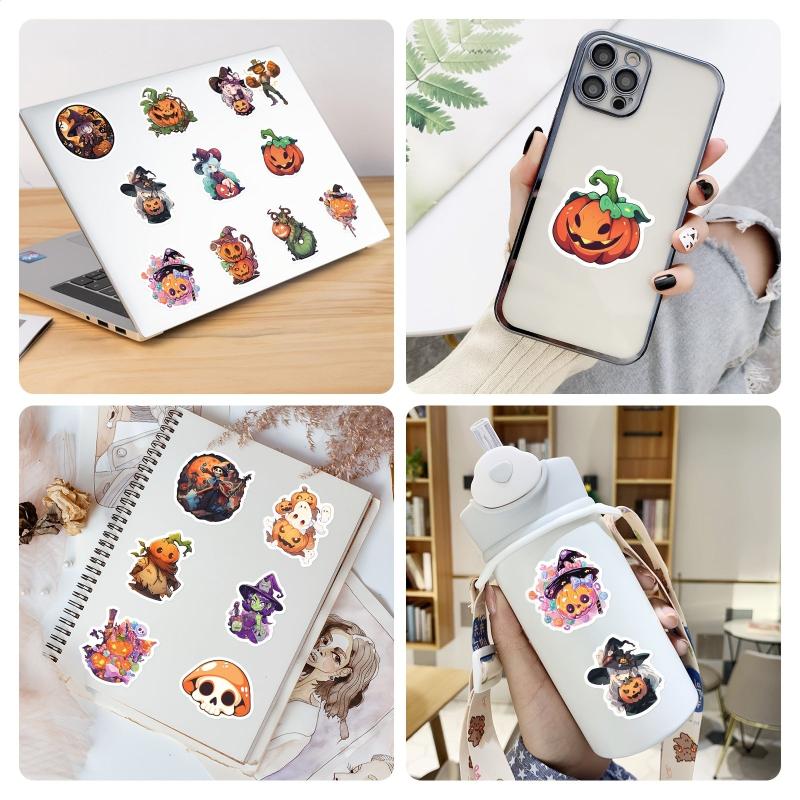 10pcs Halloween Stickers Pumpkin Lamp Spider Ghost Window Decoration