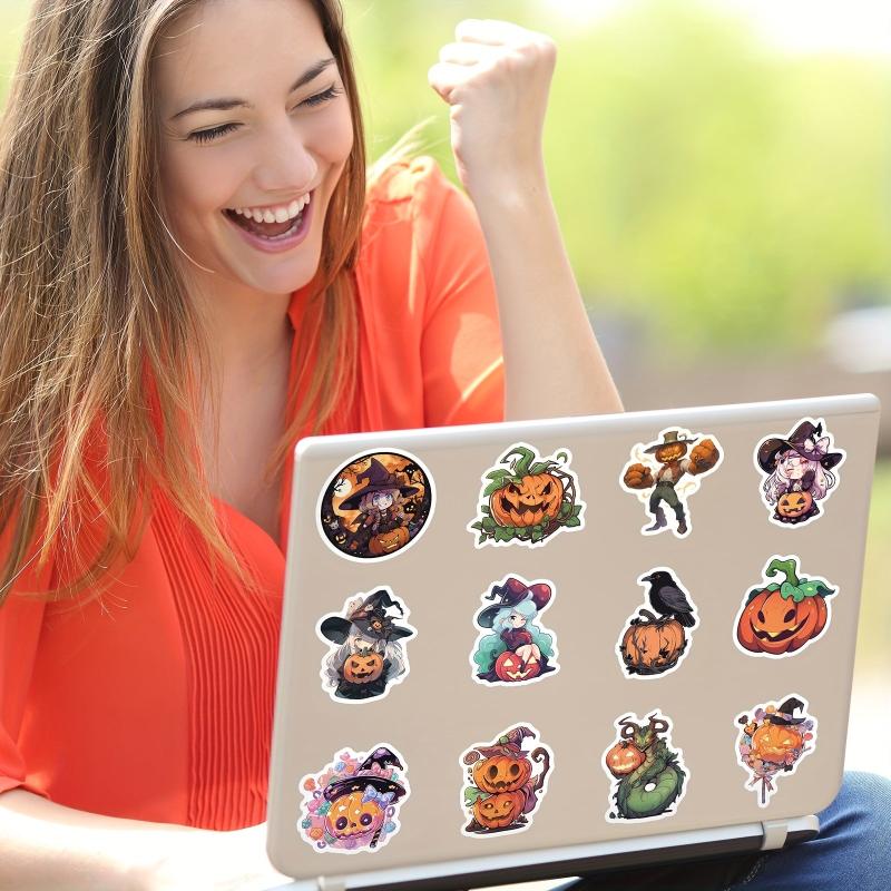 10pcs Halloween Stickers Pumpkin Lamp Spider Ghost Window Decoration