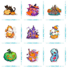 10pcs Halloween Stickers Pumpkin Lamp Spider Ghost Window Decoration