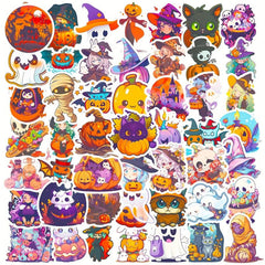 10pcs Halloween Stickers Pumpkin Lamp Spider Ghost Window Decoration