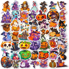 10pcs Halloween Stickers Pumpkin Lamp Spider Ghost Window Decoration