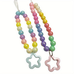 30pcs Acrylic AB Plating Round Beads DIY Mobile Phone Jewelry Accessories