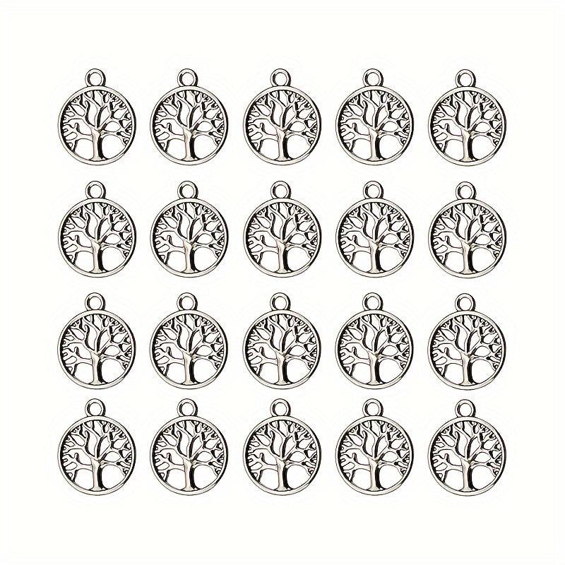 20pcs Tree Of Life Pendants for DIY Jewelry Craft