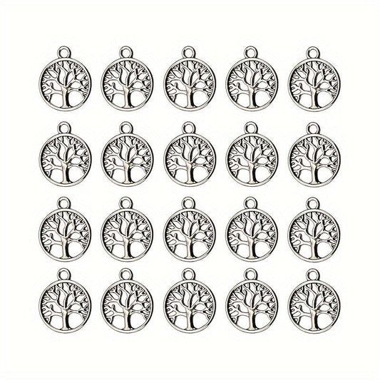 20pcs Tree Of Life Pendants for DIY Jewelry Craft