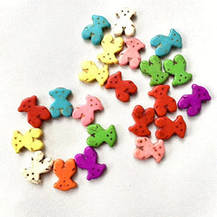 20pcs Colorful Turquoise Bear Stone Beads for DIY Jewelry Making