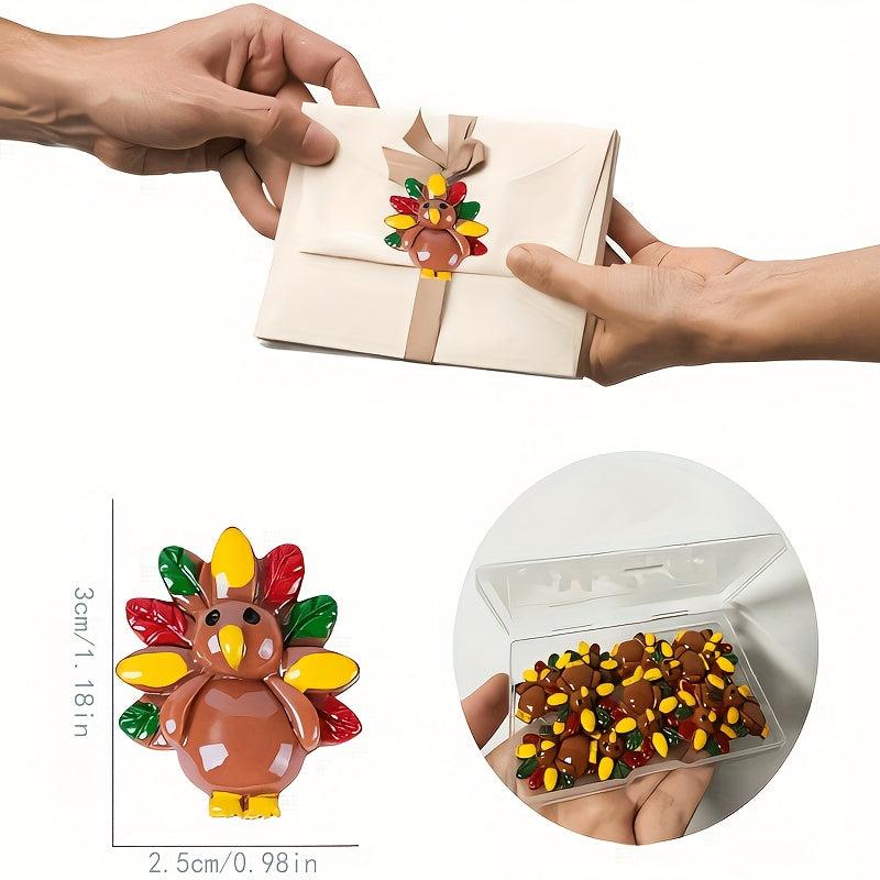 10 Mini Turkey Jewelry for DIY Bracelets Keychains Hair Clips Decor
