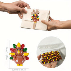 10 Mini Turkey Jewelry for DIY Bracelets Keychains Hair Clips Decor