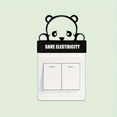 1pc Bear Switch Plastic Decorative Sticker Home Decor