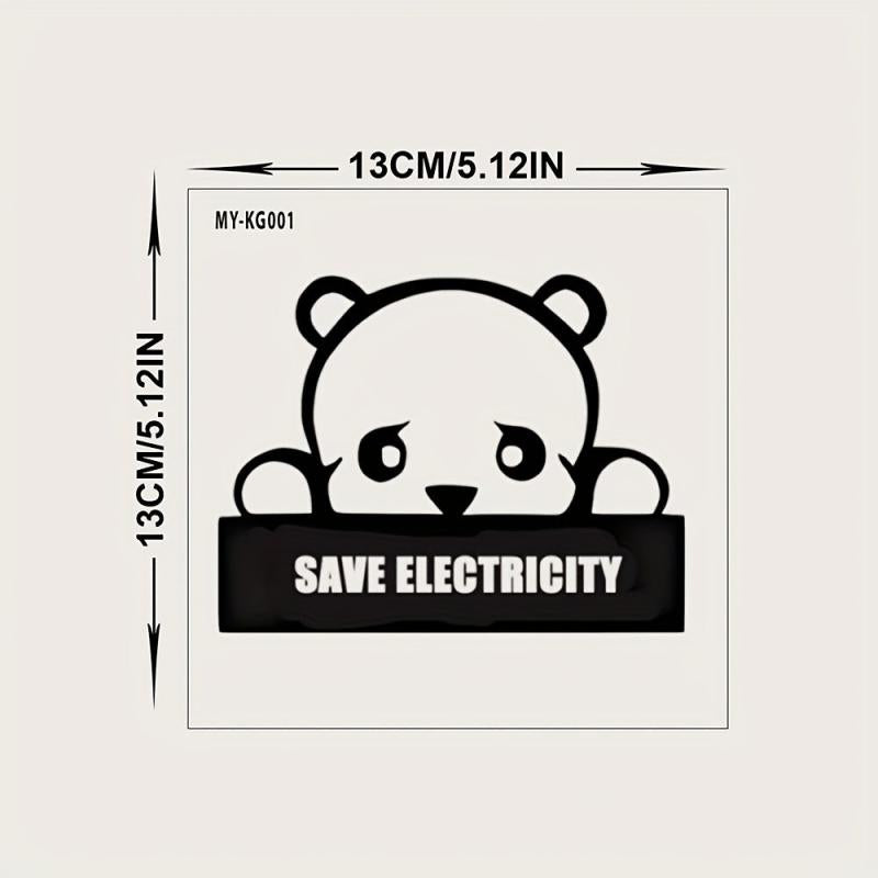 1pc Bear Switch Plastic Decorative Sticker Home Decor