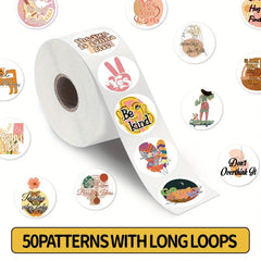 200pcs Boho Patterns Waterproof Stickers for Laptop Scrapbook Water Bottle