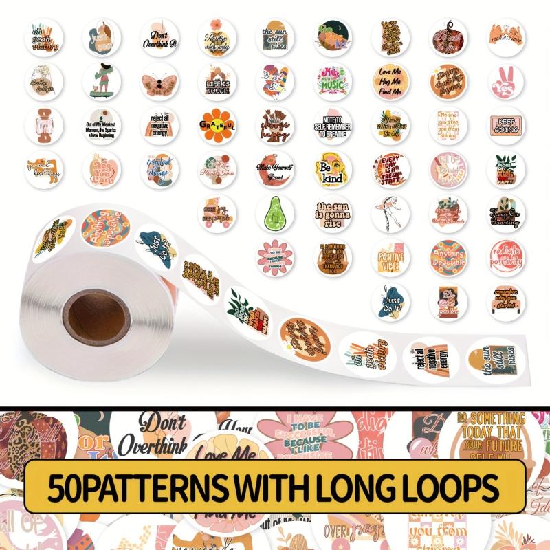 200pcs Boho Patterns Waterproof Stickers for Laptop Scrapbook Water Bottle