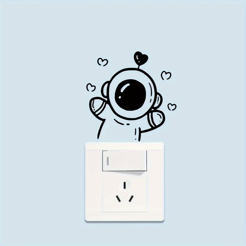 Spaceman Cartoon Wall Sticker for Switch