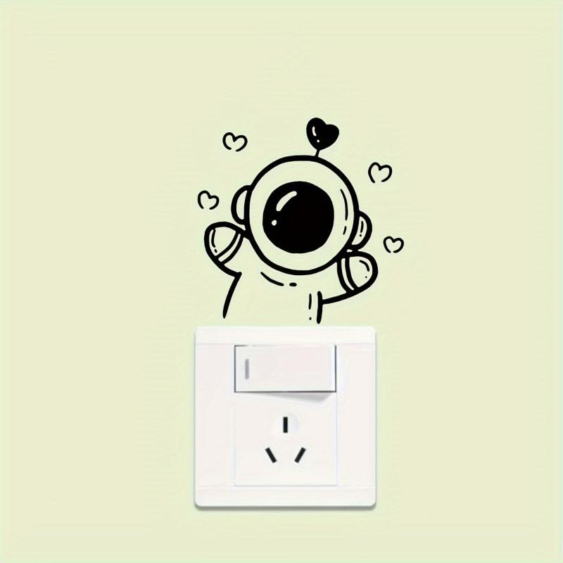 Spaceman Cartoon Wall Sticker for Switch