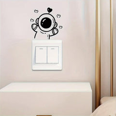Spaceman Cartoon Wall Sticker for Switch