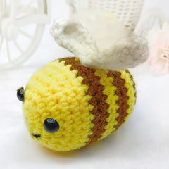 DIY Crochet Doll Animal Bee English Material Bag Wool Decorative Bag