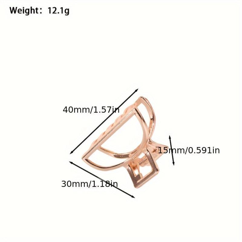 Minimalist Semi Circle Hair Clip for Women and Girls