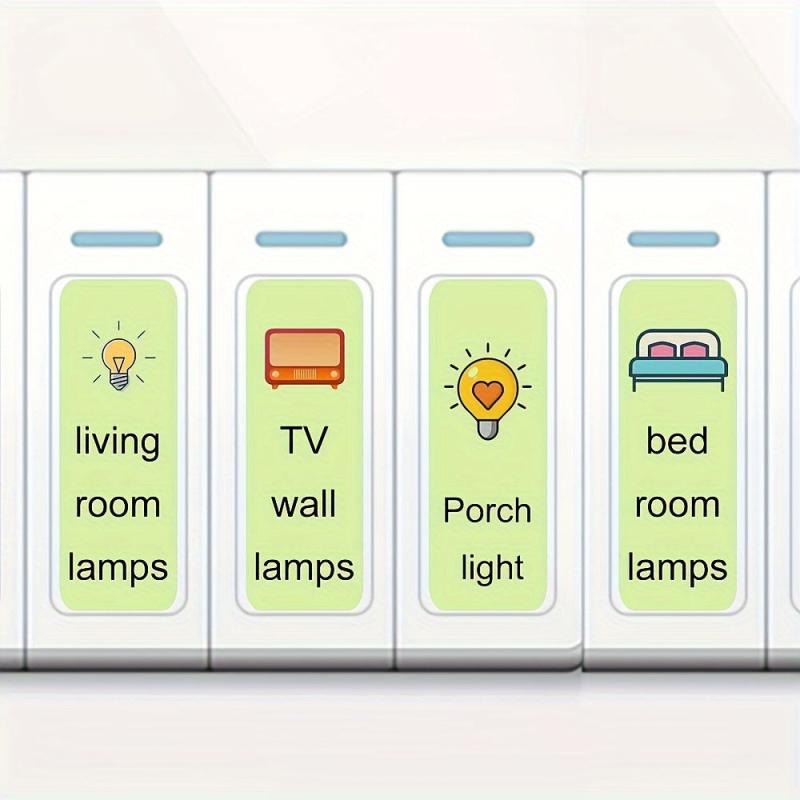 Self Adhesive Switch Stickers Start Stop Signs Socket Decorations
