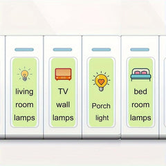 Self Adhesive Switch Stickers Start Stop Signs Socket Decorations