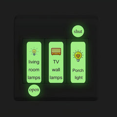 Self Adhesive Switch Stickers Start Stop Signs Socket Decorations
