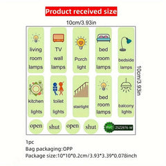 Self Adhesive Switch Stickers Start Stop Signs Socket Decorations