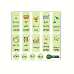 Self Adhesive Switch Stickers Start Stop Signs Socket Decorations