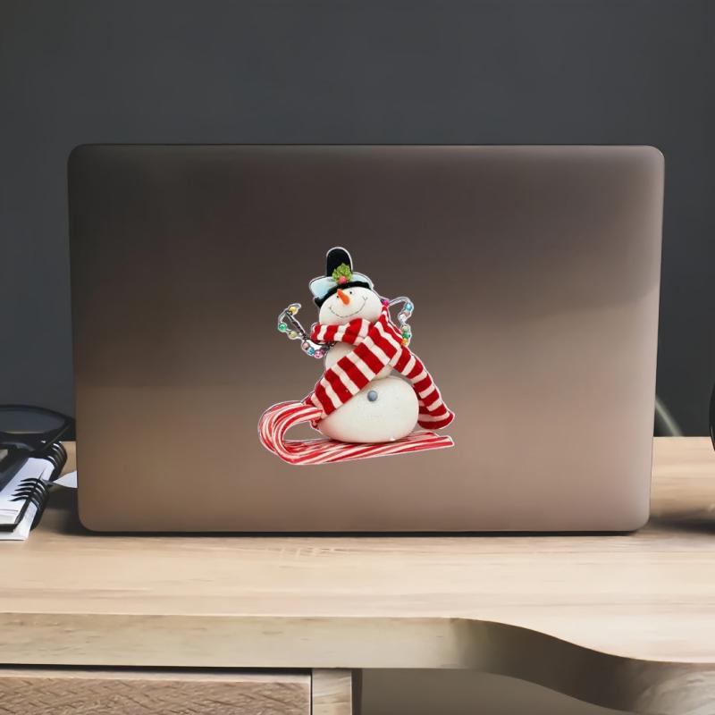 Snowman Vinyl Sticker for Car Window Bumper