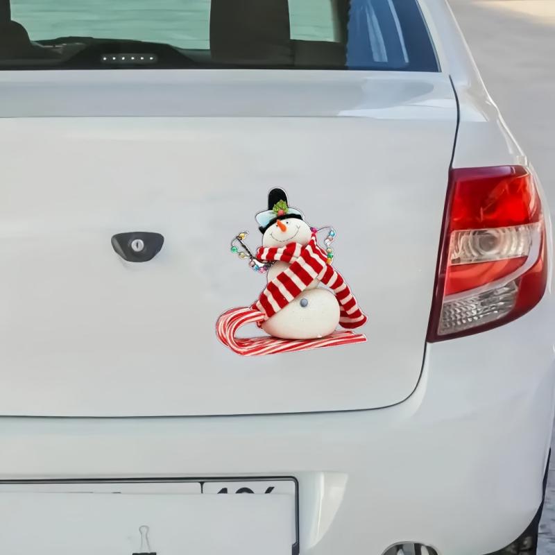 Snowman Vinyl Sticker for Car Window Bumper