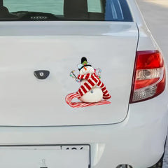 Snowman Vinyl Sticker for Car Window Bumper
