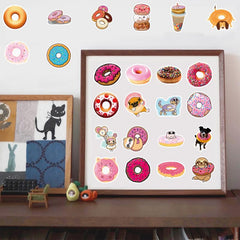 50pcs Sweet Candy Cookie Stickers for Laptop Water Bottle Cup