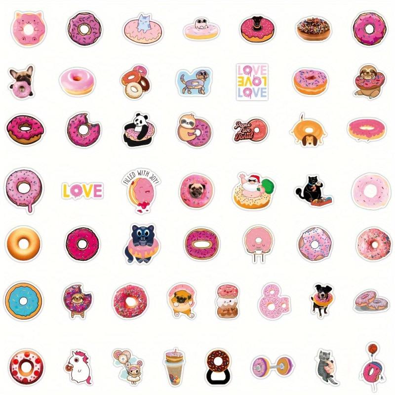 50pcs Sweet Candy Cookie Stickers for Laptop Water Bottle Cup