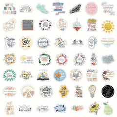 50pcs Cartoon Characters Stickers Laptop Scrapbook Water Bottle