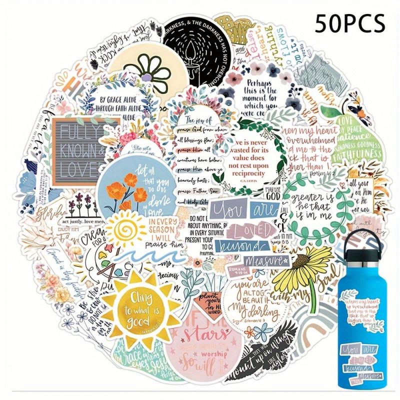 50pcs Cartoon Characters Stickers Laptop Scrapbook Water Bottle