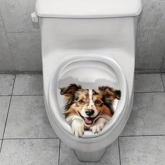 1pc Cartoon Dog Sticker 3D Dog Waterproof Self adhesive Stickers