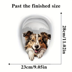 1pc Cartoon Dog Sticker 3D Dog Waterproof Self adhesive Stickers