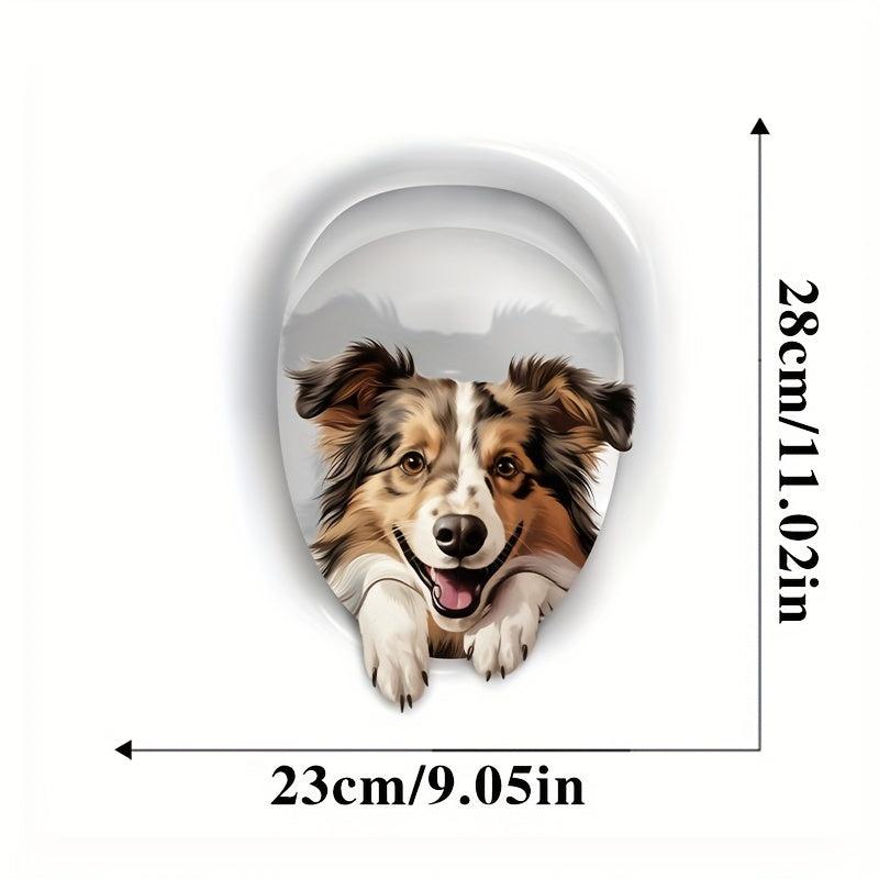 1pc Cartoon Dog Sticker 3D Dog Waterproof Self adhesive Stickers