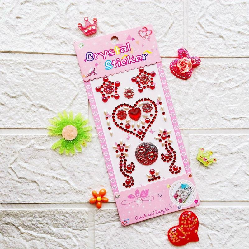 1pc Love Flower Style Gem Stickers