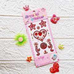 1pc Love Flower Style Gem Stickers