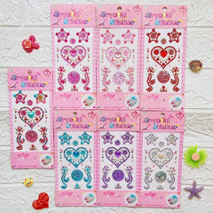 1pc Love Flower Style Gem Stickers